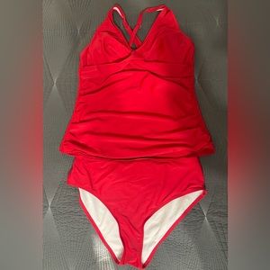 Tankini Swimsuits for Women.  Tummy Control‎ Swim Top With Bottom. Size XL